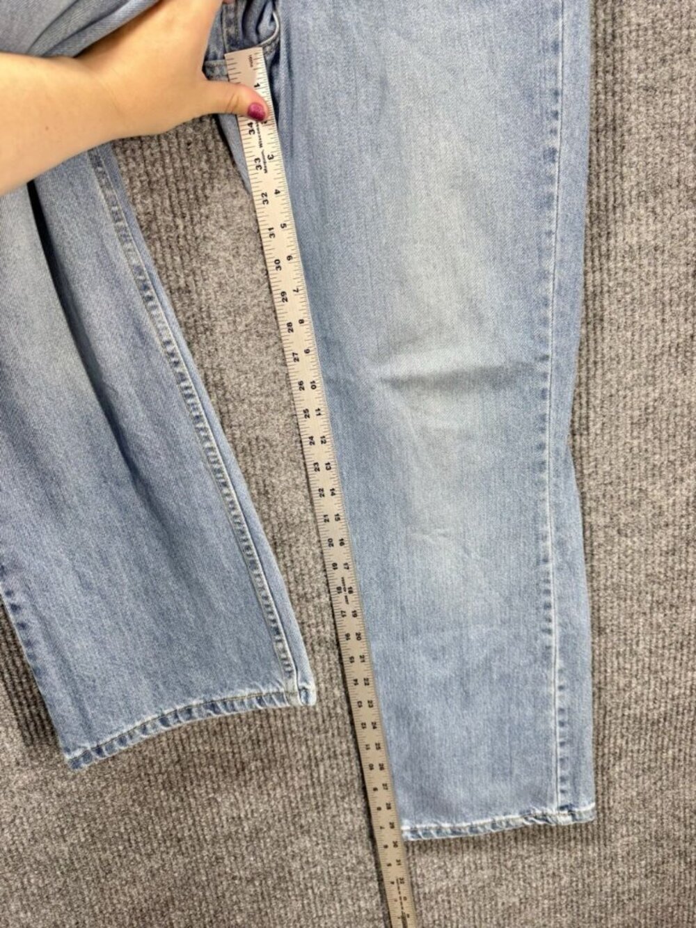 Vtg Levis 515 Jeans Womens 12 (32x30) Lower Rise Boot Cut Light Wash Denim Y2K - Picture 9 of 11
